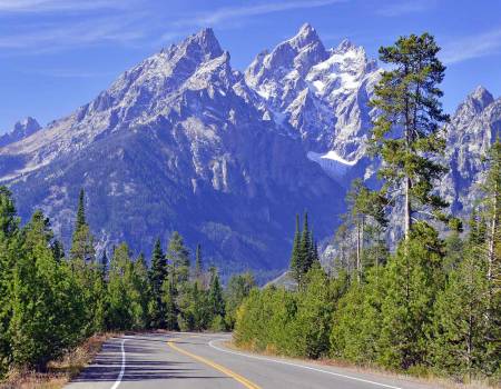 Driving In The Tetons