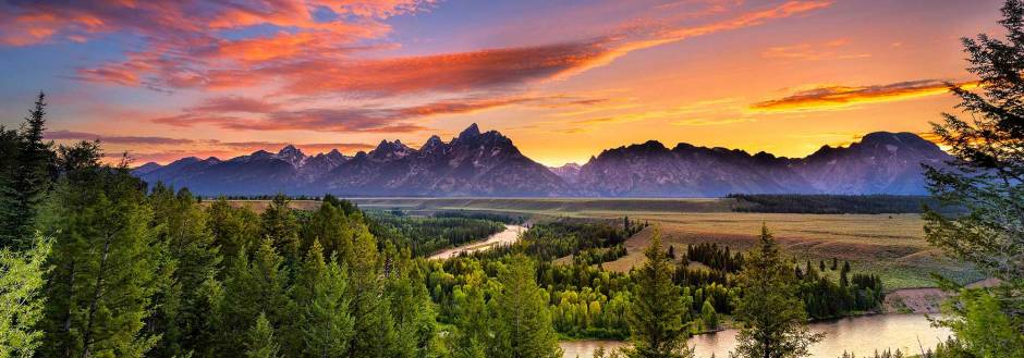 Teton Range Summer Sunset