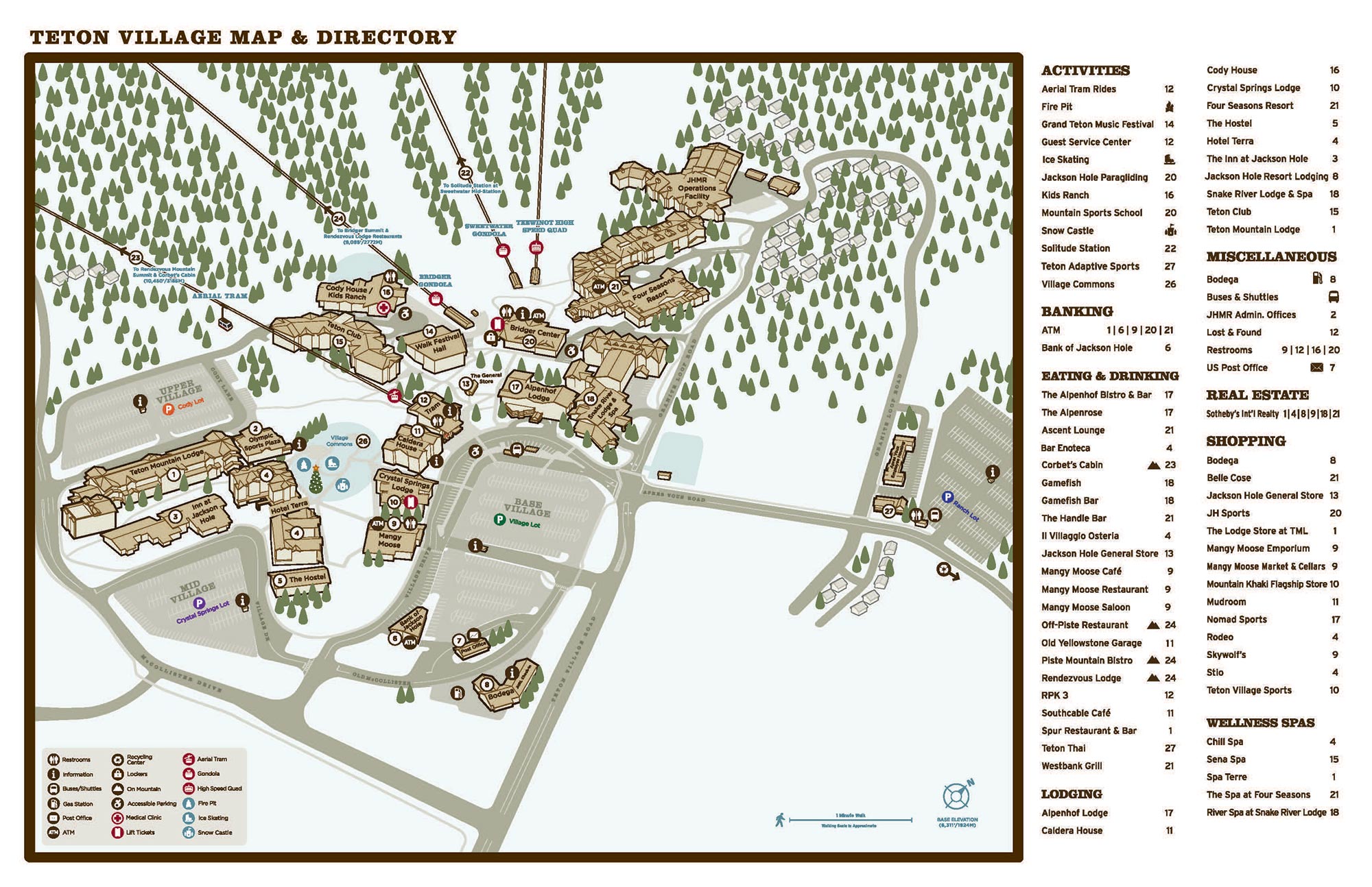 Grand Teton Map Of Attractions