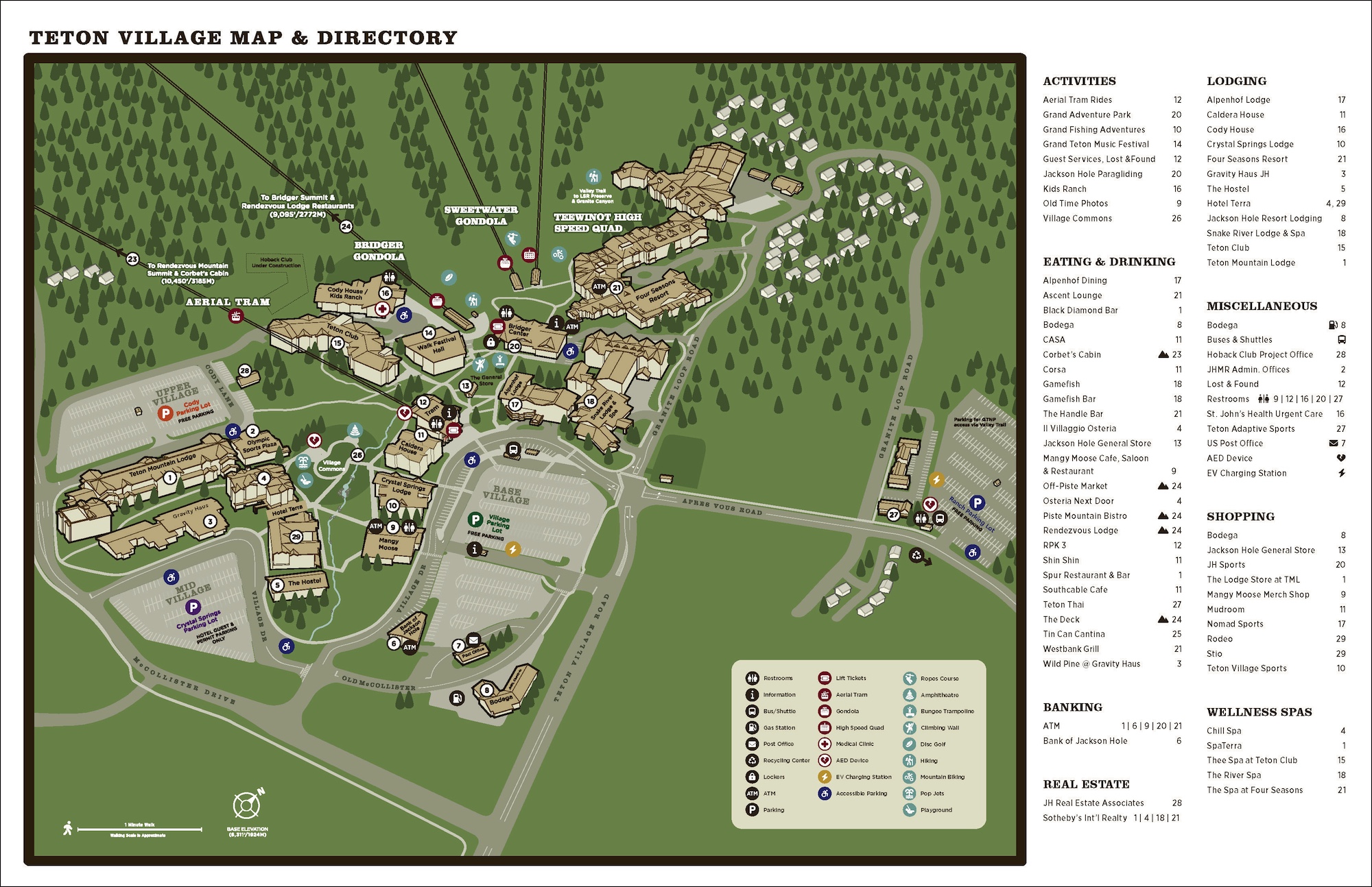 2024 Teton Village Summer Map